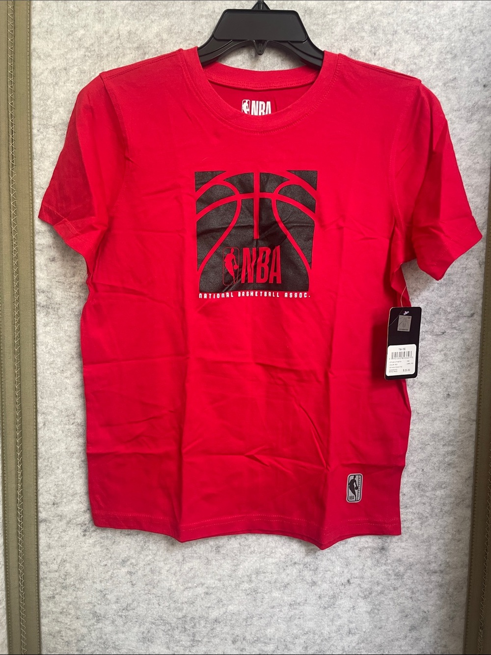 NBA Kids' Red Graphic Tee - Official Logo NWT